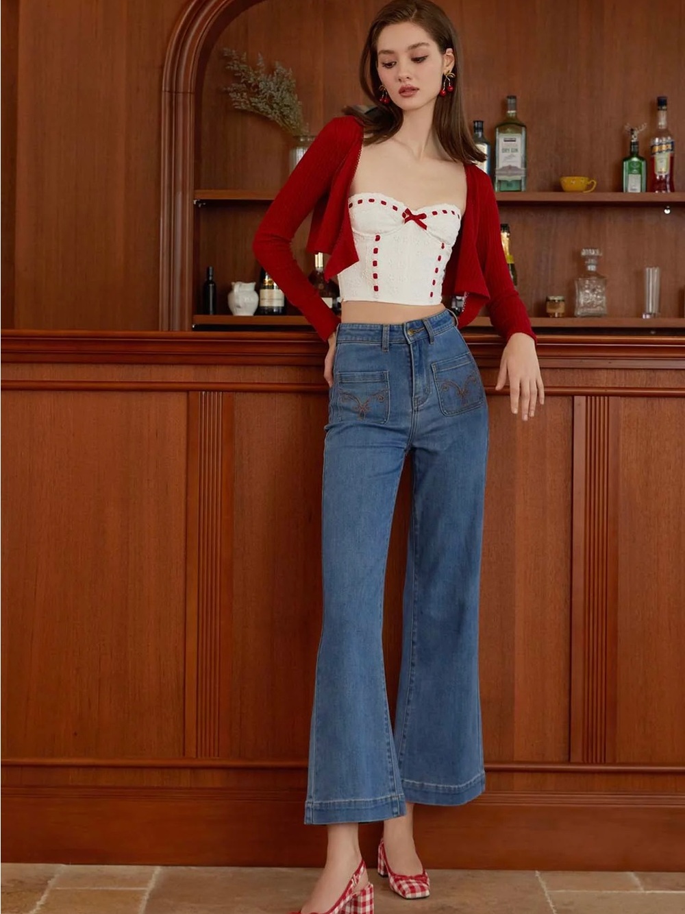 NEW LaceMade Red Ballroom Set - Picture 8 of 13